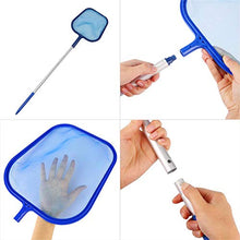FLAMEER Rete per Skimmer per Teli da Piscina con 5 Sezioni di Palo di Collegamento in Alluminio 122 Cm - 2 Pezzi