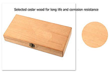 QINJLI 4 Cigar Humidor Cedar, lucidata a Mano Portatili sigari Scatole, con Serratura Cigar Box Box di stoccaggio