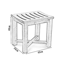 Accessori da bagno - Bagno in legno massello impermeabile antiscivolo Stabile Sicurezza Comfort Bath Chair cambiare le scarpe Sgabello anziani / disabili / incinta superficie curva presidente Max.250k