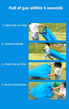 LaKoos Poltrona da Giardino Gonfiabile reclinabile, Borsa pigra per Divano ad Aria soffiata, 200 * 68 cm, utilizzata per Il Campeggio da Spiaggia-Blu