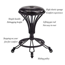 Poltrone Nubao Bellezza Sgabello Barber Sedia Girevole Sedia dell'ufficio Home Bar Stool, Blu, Style1 (Color : Brown, Size : Style2)