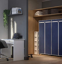 WENKO Armadio Air - TNT traspirante, Polipropilene, 75 x 150 x 50 cm, Blu