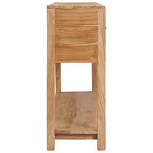 vidaXL Legno Massello di Teak Credenza Madia Mobile Armadietto Armadio Mobiletto Alto Portaoggetti Cassa Cassapanca Mobili 140x30x75 cm