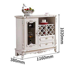 Cucina Mobili Credenza Governo di immagazzinaggio Governo Pranzo Simple White pensile,116 * 38 * 102cm