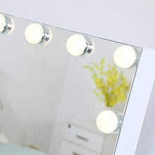 HFFFHA Specchio da Tavolo per Trucco Specchio per Trucco Vanity con Luce LED dimmerabile