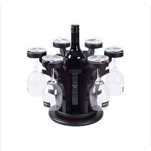 LHQ-HQ Wine Rack, Legno Solido Europeo del Calice del Vino Creativo cremagliera Upside Down Home Display Vino Shelf Decoration Ornamenti