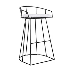 HLL Sgabelli, nero con schienale Sgabelli moderni in ferro per bancone colazione Sedie da cucina e casa Sgabelli, poggiapiedi Sedile quadrato Sedia da pranzo Gambe industriali vintage in metallo,Alte