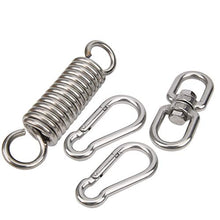 Jeanoko Rotazione Loop Swing Chair Spring Pratical Firm Hammock Spring Hanging Chair Kit Acciaio per Amache