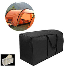 Cuscino per mobili Custodia 210D Resistente all'Acqua Giardino Patio Esterno Cuscino Borsa di stoccaggio con Cerniera Custodia per Il Trasporto Borsa,Nero (L: 173 * 76 * 51cm)
