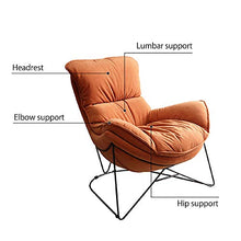 DYCLE Poltrona da Giardino Patio Relaxer Sofa Chair per Uso Esterno o Interno Cuscino Rimovibile Quattro Stagioni Sedie a Sdraio, Supporta 300 kg