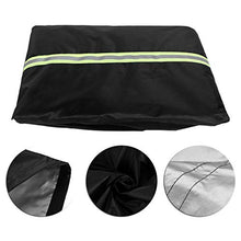 eecoo Copritavolo Nero Rotondo da Giardino in Nylon Riflettente per mobili in Oxford Coprivaso Antipolvere Copritavolo Rotondo