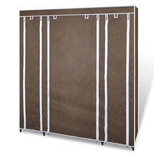 FZYHFA - Armadio guardaroba in tessuto, 45 x 150 x 176 cm, colore: Marrone