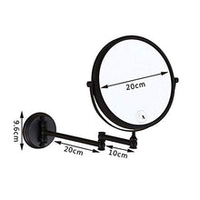 Specchio per Il Bagno Specchio per Il Trucco a Parete Specchio per Il Trucco su Due Lati Ingrandimento 3X 360 ° Girevole Allungabile Pieghevole per Hotel Vanity