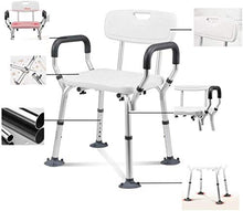 Bath Chair Bagno anziana con Schienale Anziani Bagno for disabili Sgabello Antiscivolo Donna Incinta Bathing Chair Sicurezza