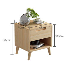 WALNUTA Comodino Minimalista Nordico, Armadio Moderno in Legno massello per Camera da Letto Minimalista