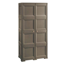 Tontarelli 8085555909 - Armadio multifunzione a 4 scomparti su 1 lato, WENGÉ