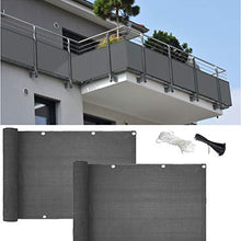 YLSZHY - Protezione per la privacy del balcone, 3 x 16,5 m, protezione antivento per appartamenti, cortile, patio, portico, protezione UV traspirante