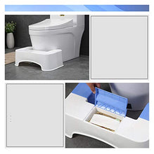 CHENJIAO Squatting Sgabello Slip Igienici Piede Stool Potty Sgabello Squat Crouch Hole Pieghevole Igienici Holder Sgabello Squat Potty Sgabello Design del Telefono (Color : Phone Holder White)