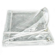 Impermeabile Trasparente Telone Telo Copertura All'aperto con Occhielli, Anti età Resistente allo Strappo PVC Teloni Occhiellato Pesante, Personalizzabile (Color:Clear) (Size : 3.8 * 8M)