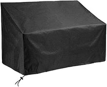 TOCYORIC Copri Panca a 2 posti Copertura per Panche da Giardino, 210D Oxford Impermeabile Coperture Protettiva Resistente allo Strappo Anti-UV Antipolvere per Panchina da Esterno 134x66x63/89 cm