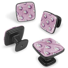 Testa di unicorno Pomelli per Porta Set di 4 Pomelli per Mobili Manopole per Cassetti Cucina Armadio Vetro