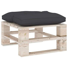 vidaXL Cuscino per Pavimento e Pallet 60x61x10 cm Antracite