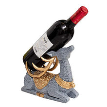 XLBAXLJ Oding Cervo Wine Rack, Grigio Fumetto Creativo Sveglio del Vino della casa cremagliera Champagne Decorazioni per la Veranda Ufficio Soggiorno Camera da Letto