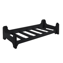 Mensola portabottiglie fino a 6 bottiglie, Impilabile, Plastica resistente (PP), 60 x 28 x 14 cm, Nero