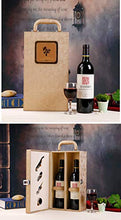 Tyrant oro rosso vino scatola doppia in pelle scatola di imballaggio scatola regalo scatola vino 2 confezioni (senza vino rosso)