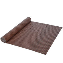 SONGMICS GPF096B Canniccio Frangivista in Plastica, Paravista per Recinzione di Giardino Terrazza Balcone, 2 Rotoli (0.9 x 3 m), Paravento con Costole Rinforzate, Marrone, 0.9 x 6 m