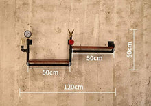 DJSMjbj - Portabottiglie per vino in stile retrò, stile industriale per tubi dell'acqua