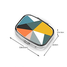 Scatola quadrata per pillole medicinali moderna geometrica moda pillola organizzatore viaggio pillola dispenser per vitamine integratori