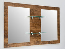 Badset Sycylia Antique Wood Badmöbel Set Badezimmer mit Doppelwaschbecken Badset