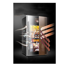 Armadietto per Vino freestanding, Porta in Vetro temperato LCD a Doppio Strato in Acciaio Inossidabile con Display LCD, casa/Bar
