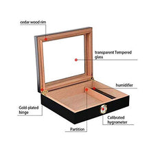 SCDZS Legno di Cedro Tabella Humidor Portatile Cigar Box - buona Tenuta Portatile Rimovibile Cigar Box Valigia Salva Spazio può Essere effettuato