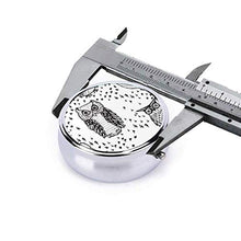 Piccolo gufo in bianco rotondo pillola contenitore 3 scomparti in metallo medicina caso vitamina organizzatore titolare scatola decorativa per viaggi all'aperto