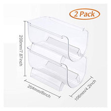 Portabottiglie di vino Cremagliera del vino, 4pack frigorifero Organizzatore Cucina Bottiglia per bottiglie Stabilimento impilabile Bottiglie di vino Bottiglie Display Shelf Frigorifero Organizzatore