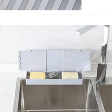 Yarnow Lavello Paraspruzzi Telescopico Staccabile Schermi per Schizzi di Sapone Pennello Portaspugna per Cucina Bagno (Grigio)