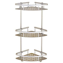 GYCS Rack triangolari a 3 Strati in Alluminio per Lo Spazio del Bagno, Rack per Cosmetici/ripiano angolare, Montaggio a Parete richiesto