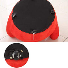 Divano Creativo Dito Tessuto Cinque Dita Camera Letto Divano Pigro Monomoda Semplice Moderna Sedia Per Computer Per Il Tempo Libero,Red,Wheel