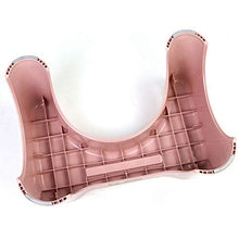Sgabello WC Wc Passo Sgabello Bambino Plastica Poggiapiedi Ispessite Squatting Bagno Slip For Adulti Igienici Sgabello per movimento intestinale completo ( Color : Pink , Size : 33.5x45.5x19cm )