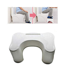 Sgabello da bagno rialzato per sedile WC in caso di emorroidi, stipsi irritanti, accelerazione dello svuotamento intestinale nello sgabello