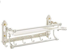 Great Coat Ganci, Parete Mensole alluminio dello spazio pieghevole Bagno rack di stoccaggio con il gancio, stelo portasciugamani, non Fade multifunzione Cosmetic rack di stoccaggio, Tieni la grande vi