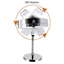 Specchio per Trucco Double Face Specchio Cosmetico Illuminato con Luci LED Ingradimento 1X/10 X 360° Girevole per Trucco, Camera da Letto, Specchio di Viaggio USB Ricaricabile