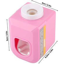 Tarente Distributore di dentifricio a Muro Distributore Automatico Squeezer Toothpaste Holder Home Bathroom (Rosa)
