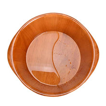 NUBAOgy Vasca per Pediluvio in Rovere per Adulti Vasca per Pediluvio in Legno Vasca per Pediluvio in Pedicure Vasca Idromassaggio per Massaggi Cura della Salute Regalo 25 Cm