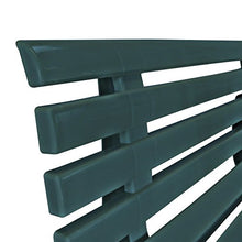 Tuduo - Panchina da giardino, 145,5 x 49 x 74 cm, in plastica, colore: Verde