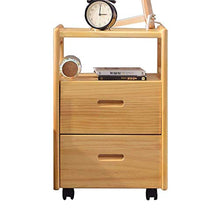 DGHJK Mobili per la casa, Comodino Portatile in Legno massello, Soggiorno, Camera da Letto , Comodino , armadietto Laterale, armadietto con 2 cassetti , 14.3''x15.7''x20.4 ''