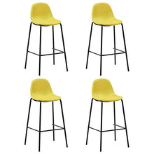 Tidyard Set 5 pz da Bar Design Moderno Alto in Tessuto Marrone/Giallo/Verde,Set Tavolo Rettangoalre/Quadrato e 4 Sedie da Bar Alti in Tessuto,Set Tavolo e Sedie da Cucina Design Moderno in Tessuto