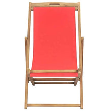 vidaXL Legno Massello di Teak Sedia da Spiaggia Pieghevole Robusta Resistente Sdraio Prendisole Seggiola Giardino Arredi per Esterni Grigia